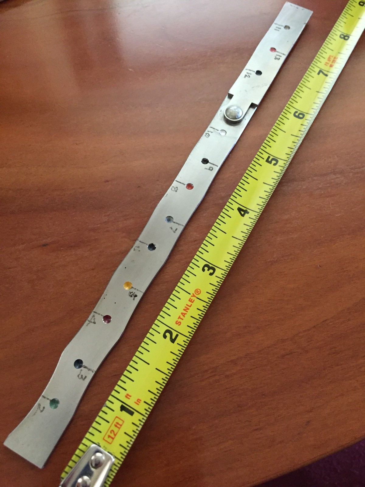 Military Special Use Steel Ruler Unknown Origins/Markings CV-A Prop Navy Aero