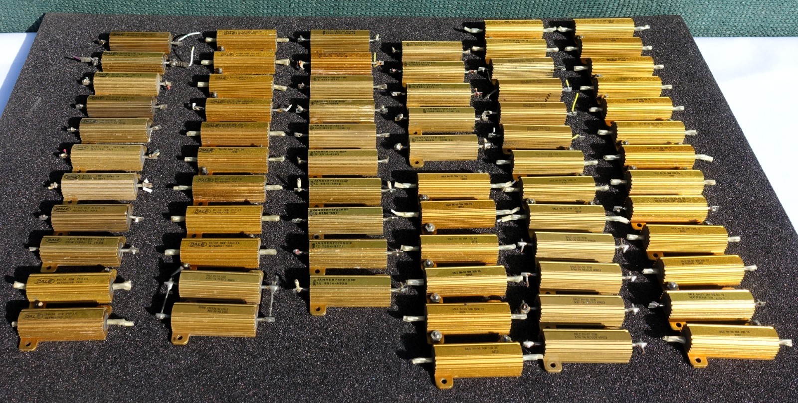 Various DALE Resistors (Lot of 69pcs)
