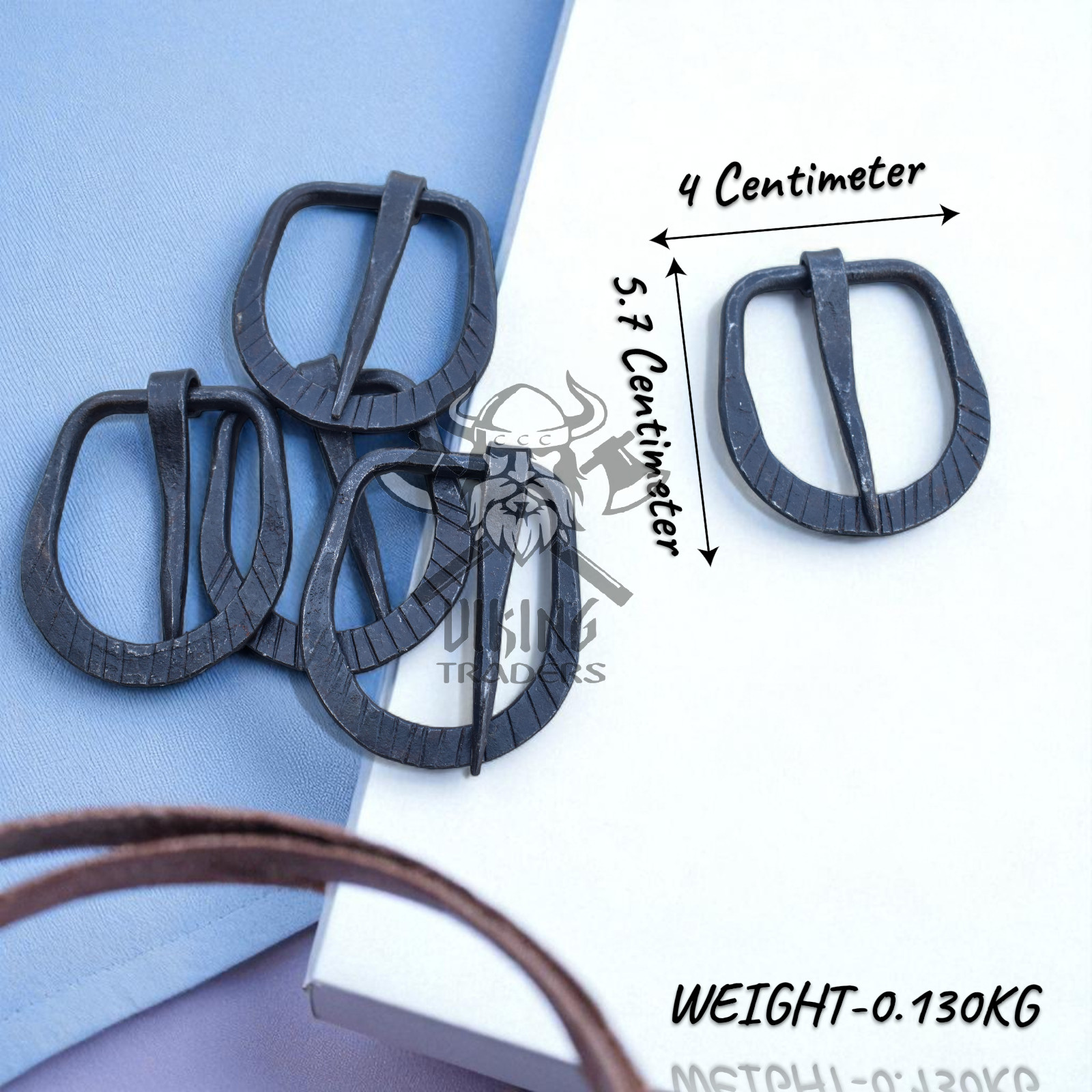 Hand Forged Medieval Iron Belt Buckles Set of 5 Rustic Blacksmith Handmade