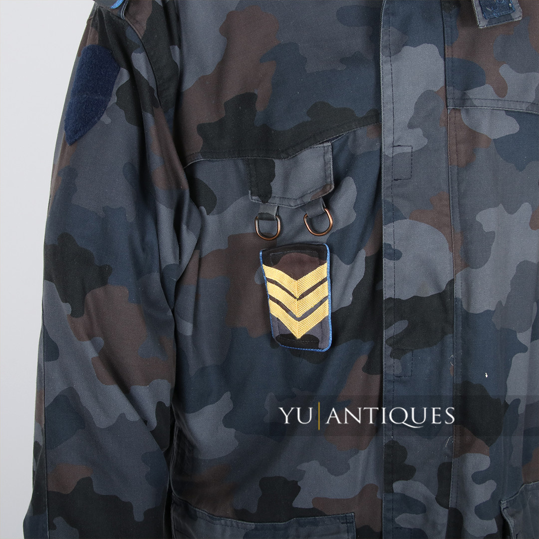 Yugoslavia Serbia PJP Special Police Unit Blue Amoeba Camo Pattern Duty Uniform