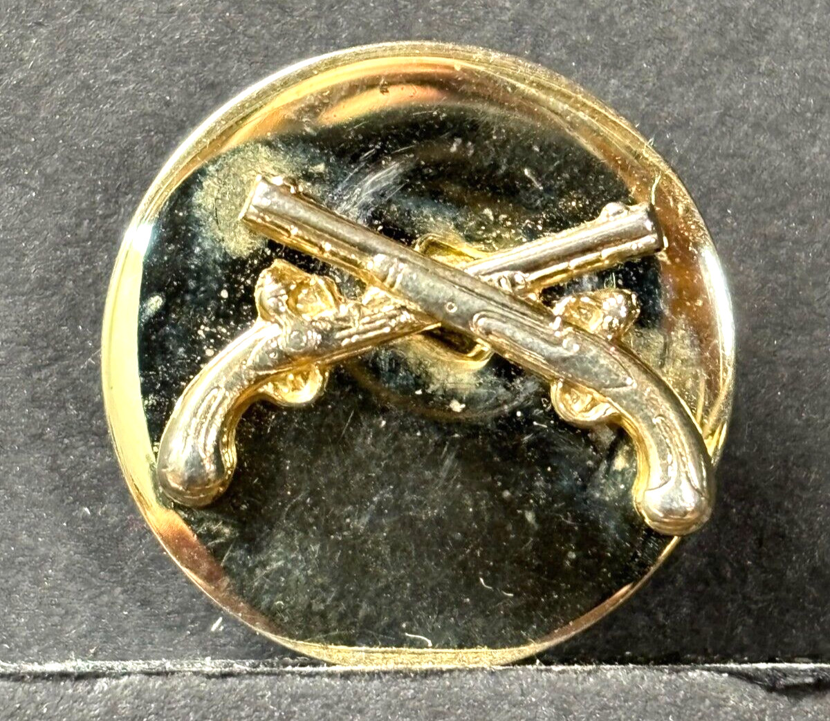U.S. Army Enlisted Military Police MP Gold Metal Lapel Pin