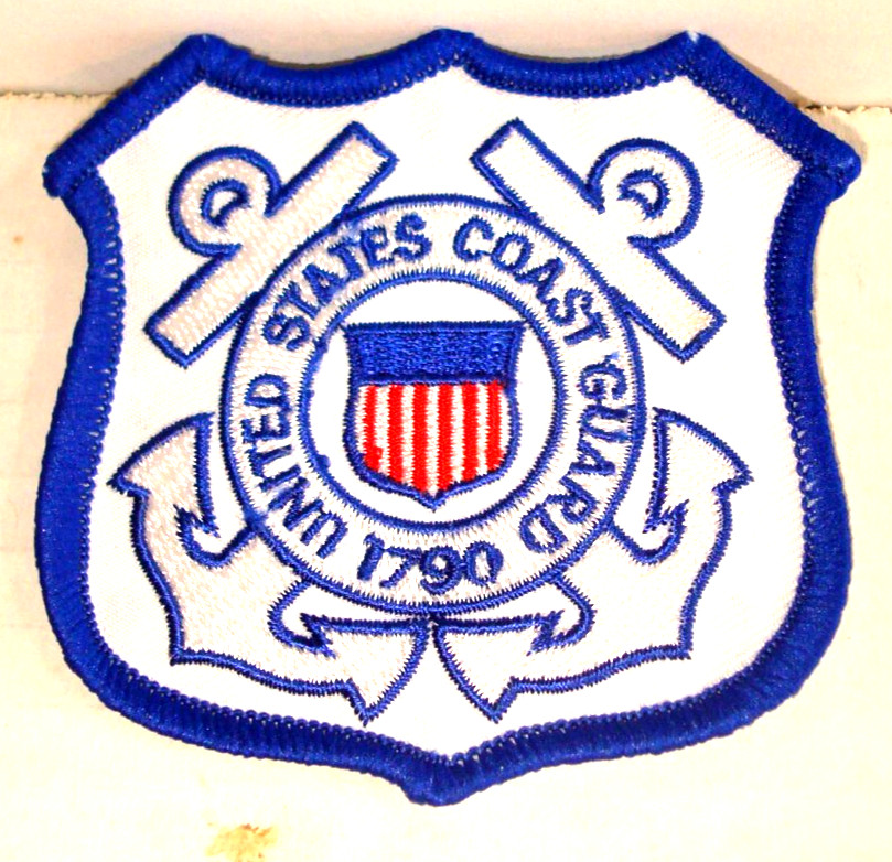 U.S. COAST GUARD 1790 IRON ON EMBROIDERED PATCH 3 inch