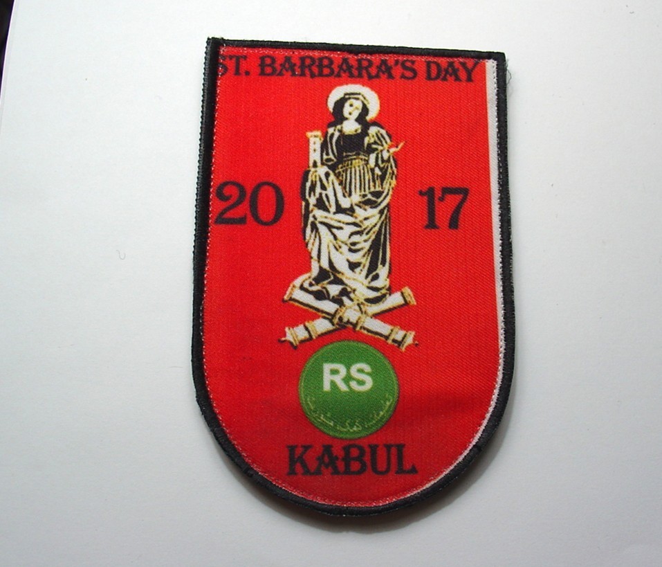 Original Afghanistan patch ROMANIA St. Barbara’s day 2017 patch Afghan made