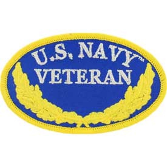 U.S. Navy Veteran Embroidered Patch 3 1/2″ Sew On or Iron On Brand New