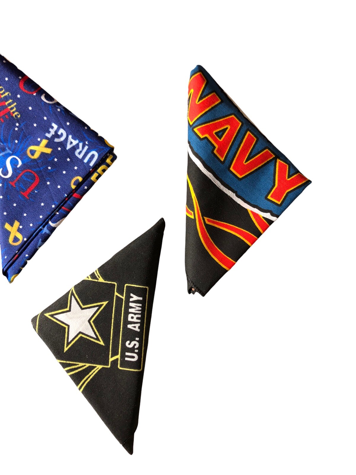 Handmade Patriotic Veteran Flag Display Army Navy Marines Vietnam War Bandana