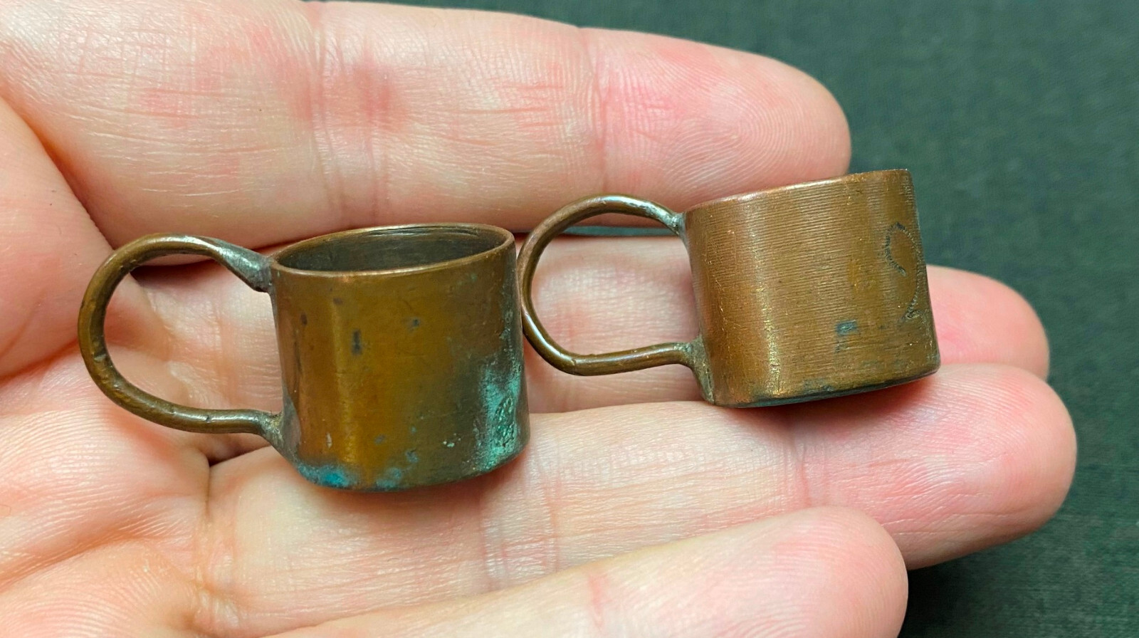 Antique Old Metal Gun Powder & Shot Measure. Scales for Shot & Powder Handmade