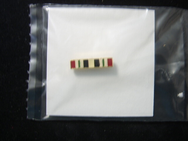 IRAQ CAMPAIGN MEDAL LAPEL PIN NIP :KY19-1 CURRENT ISSUE