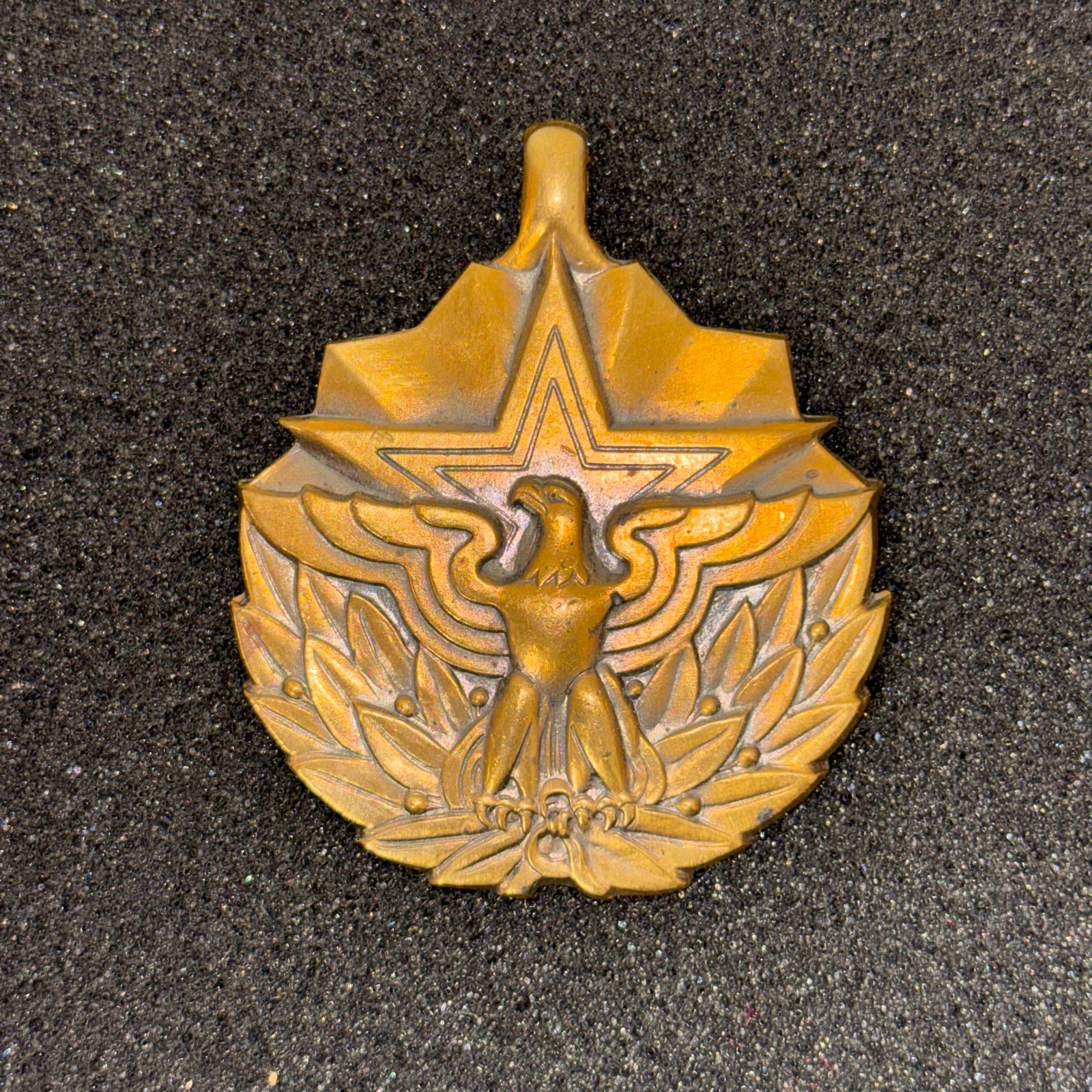 Vintage Eagle Star Military Style Metal Badge Pendant Collectible