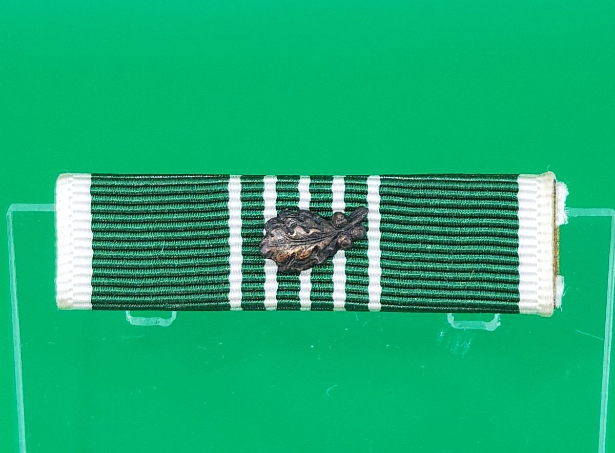 US Army Commendation ARCOM Slide-On Ribbon Bar w/ Bronze Oak Leaf Cluster Device