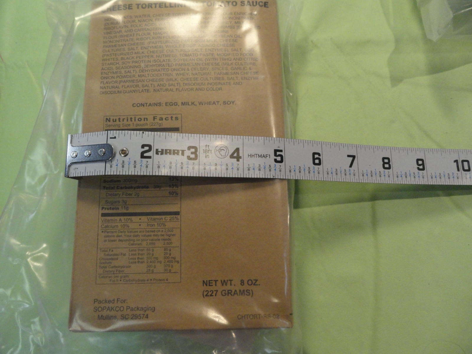 2 QTY PREPPER SURVIVAL MEAL READY TO EAT MRE LOW SODIUM PENE & CHEESE TORTELLINI